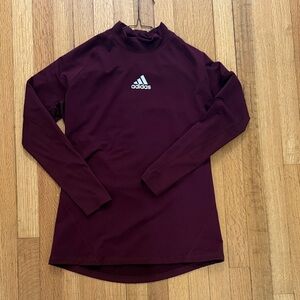 Adidas Men’s Maroon Long Sleeve Training Top Large